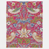 Couverture Polaire Strawberry Thief, William Morris (Devant)
