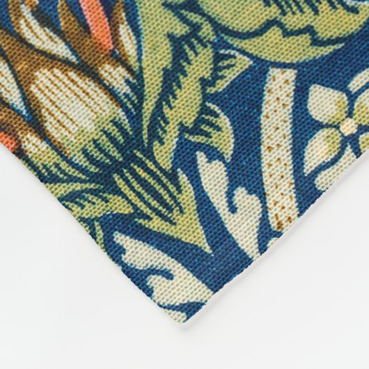 Couverture Polaire Strawberry Thief, William Morris (Coin)