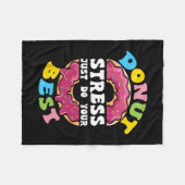 Couverture Polaire Stress Faites simplement votre meilleur jour de te (Devant (Horizontal))