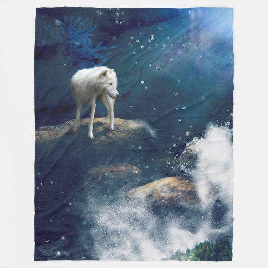 COUVERTURE POLAIRE STRIDER LOUP ARCTIC (Devant)