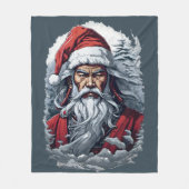 Couverture Polaire Striking Samurai Santa Claus (Devant)