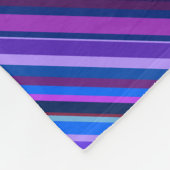 Couverture Polaire stripes en bleu et purple (Coin)
