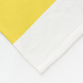 Couverture Polaire Stripes inégales - Citron jaune et blanc (Coin)