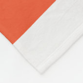 Couverture Polaire Stripes inégales - Orange et blanc (Coin)