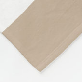 Couverture Polaire Stripes inégales - Taupe, noir et blanc (Coin)