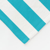 Couverture Polaire Stripes printanières et Pois Bow rose et nom (Coin)