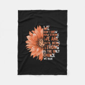 Couverture Polaire Strong Is The Only Choice (Devant)