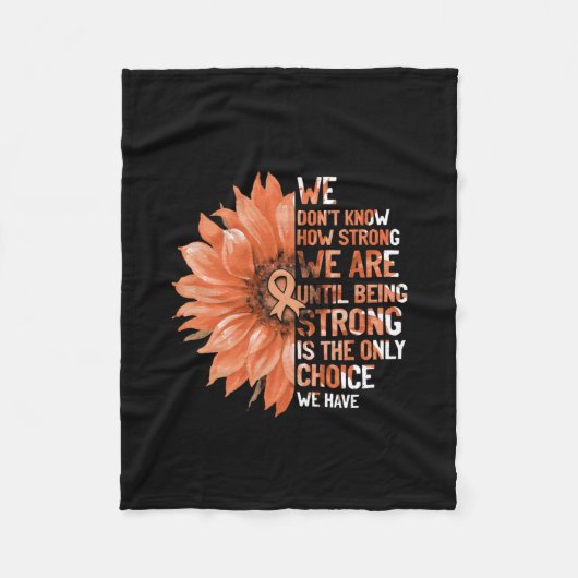 Couverture Polaire Strong Is The Only Choice (Devant)