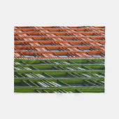 Couverture Polaire Structure architecturale verte et rouge (Devant (Horizontal))