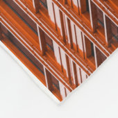 Couverture Polaire Structure architecturale verte et rouge (Coin)