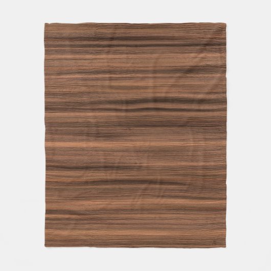 Couverture Polaire Structure du grain de bois de texture (Devant)