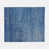 Couverture Polaire Structure en denim tissu Jeans bleu (Devant (Horizontal))