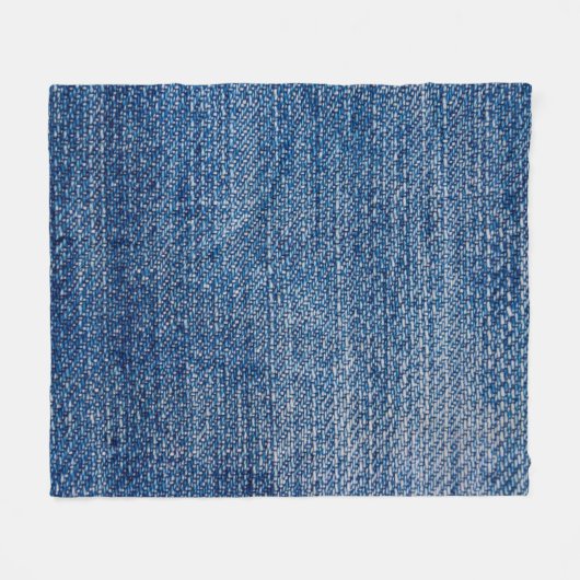 Couverture Polaire Structure en denim tissu Jeans bleu (Devant (Horizontal))