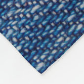 Couverture Polaire Structure en denim tissu Jeans bleu (Coin)