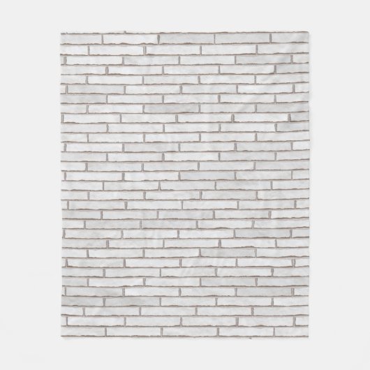 Couverture Polaire Structure modèle de briques murales (Devant)
