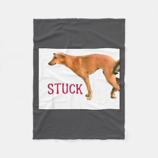 Couverture Polaire Stuck Together Dogs Funny Couple Saying Quote Dog 