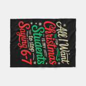 Couverture Polaire Students Saying 6-7 67 Six Seven Funny Teacher Chr (Devant (Horizontal))