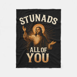 Couverture Polaire Stunads Vous Tous Drôle Jésus Silhouette Sarcasti