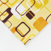 Couverture Polaire Style abstrait jaune et noir moderne (Coin)