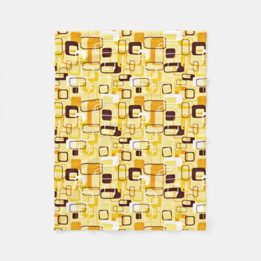 Couverture Polaire Style abstrait jaune et noir moderne (Devant)