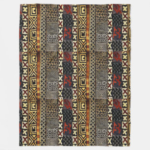 Couverture Polaire Style Africain Abstrait Conception de tissu de bou
