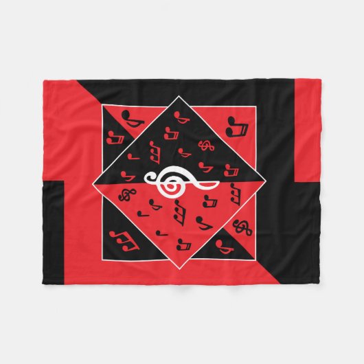 Couverture Polaire Style Art déco design (Devant (Horizontal))