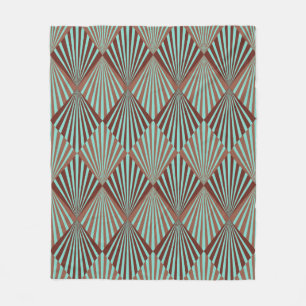 Couverture Polaire Style Art déco texture motif transparente
