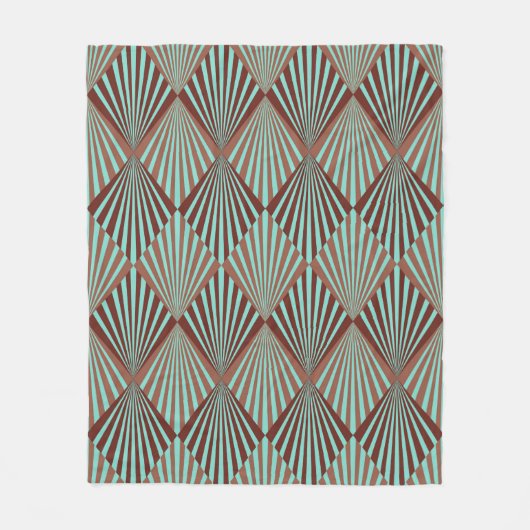 Couverture Polaire Style Art déco texture motif transparente (Devant)
