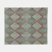 Couverture Polaire Style Art déco texture motif transparente (Devant (Horizontal))
