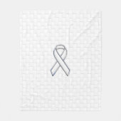 Couverture Polaire Style blanc de contrôleurs de conscience de ruban (Devant)