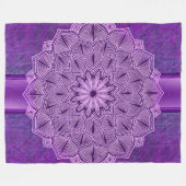 Couverture Polaire Style bohème pourpre (Devant (Horizontal))
