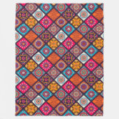 Couverture Polaire style boho coloré (Devant)