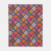 Couverture Polaire style boho coloré (Devant)
