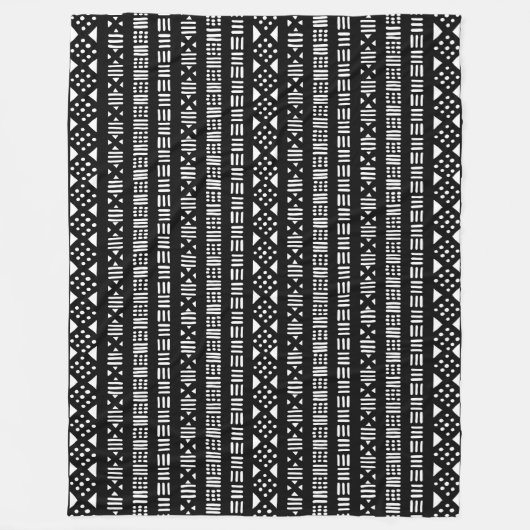 Couverture Polaire Style boue 01 - Noir (Devant)