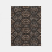 Couverture Polaire Style Broa Viking Faux Motif en cuir (Devant)