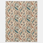 Couverture Polaire Style chaleureux Rêveuse autochtone tribale cultur (Devant)