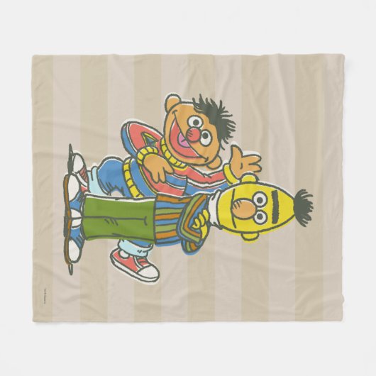 Couverture Polaire Style classique Bert et Ernie (Devant (Horizontal))