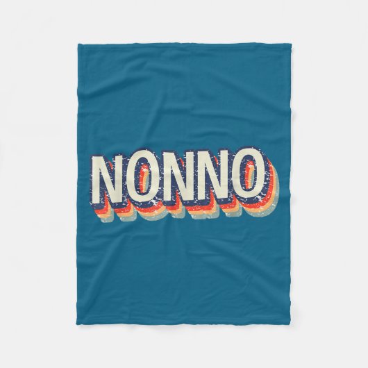 Couverture Polaire Style Classique Rétro Vintage Nonno (Devant)