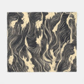 Couverture Polaire Style côtier Motif vague (Devant (Horizontal))