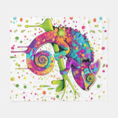 Couverture Polaire Style d'aquarelle des teintures Chameleon (Devant (Horizontal))