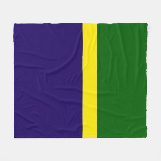 Couverture Polaire Style de bloc couleur bleu vert (Devant (Horizontal))