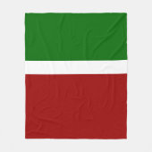 Couverture Polaire Style de bloc de couleur rouge vert (Devant)