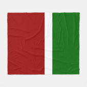 Couverture Polaire Style de bloc de couleur rouge vert (Devant (Horizontal))