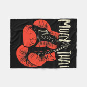 Couverture Polaire Style de combat de boxe thaïlandaise féroce pour l (Devant (Horizontal))