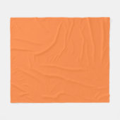 Couverture Polaire Style de couleur orange mango prêt à customiser (Devant (Horizontal))