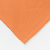 Couverture Polaire Style de couleur orange mango prêt à customiser (Coin)