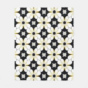 Couverture Polaire 🌸 Style de maison cosy à motif floral Glow