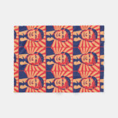 Couverture Polaire Style de propagande de Donald Trump (Devant (Horizontal))