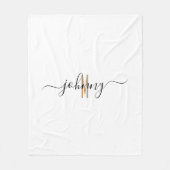 Couverture Polaire Style de script de nom monographique (Devant)