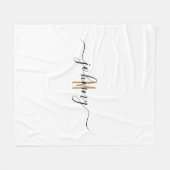 Couverture Polaire Style de script de nom monographique (Devant (Horizontal))